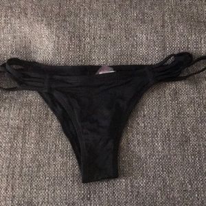 Black, cheeky, bikini bottom